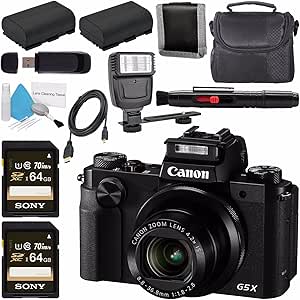 Canon CANG5X3 PowerShot G5 X Digital Camera Bundle