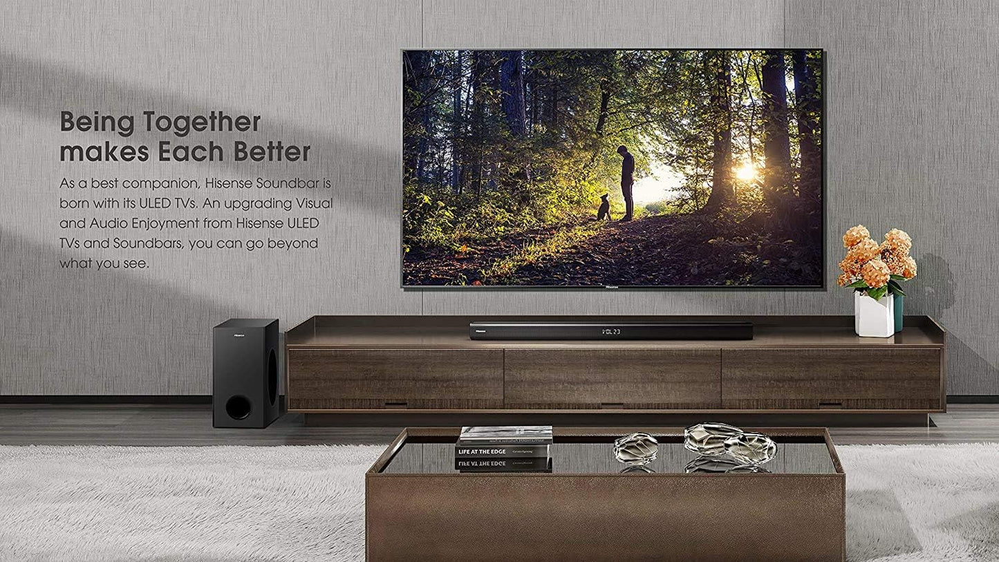 Hisense 85H6570G 85-Inch 4K Android Smart TV & Soundbar