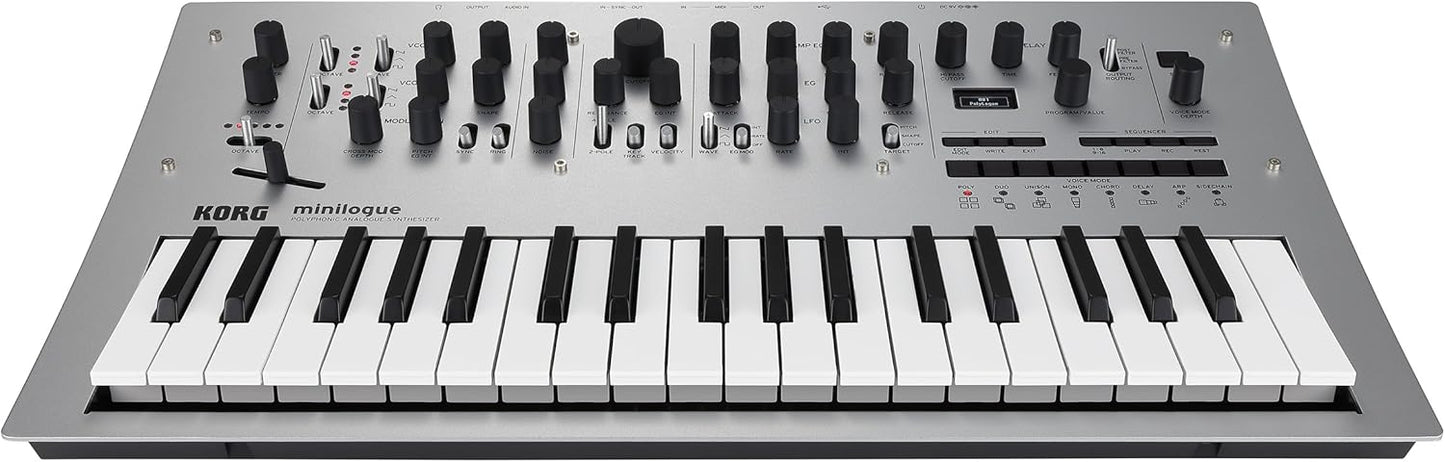 Korg MINILOGUE 4-Voice Analog Synth with Presets