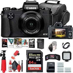 Canon 2208C001 PowerShot G1 X Mark III Digital Camera Bundle Renewed
