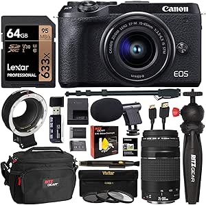 Canon m6mk2 EOS M6 Mark II Mirrorless Camera Bundle
