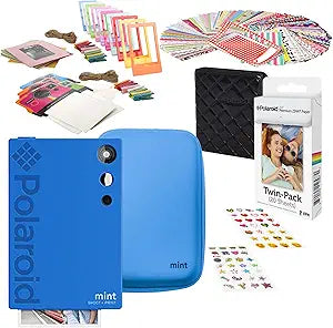 Polaroid AMZASK1SP02BL Mint Blue Instant Camera Kit