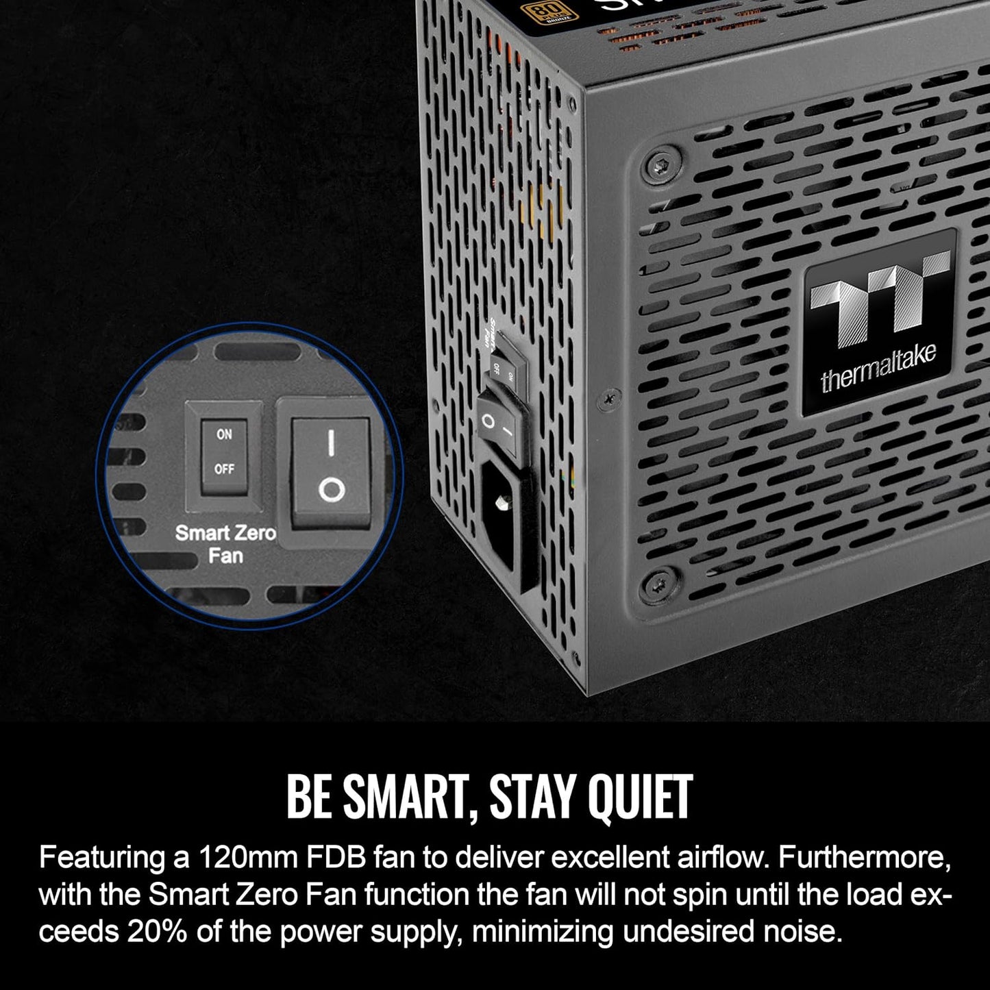 Thermaltake PS-SPD-0750MNFABU-3 750W ATX 3.0 Power Supply - PCIe 5.0