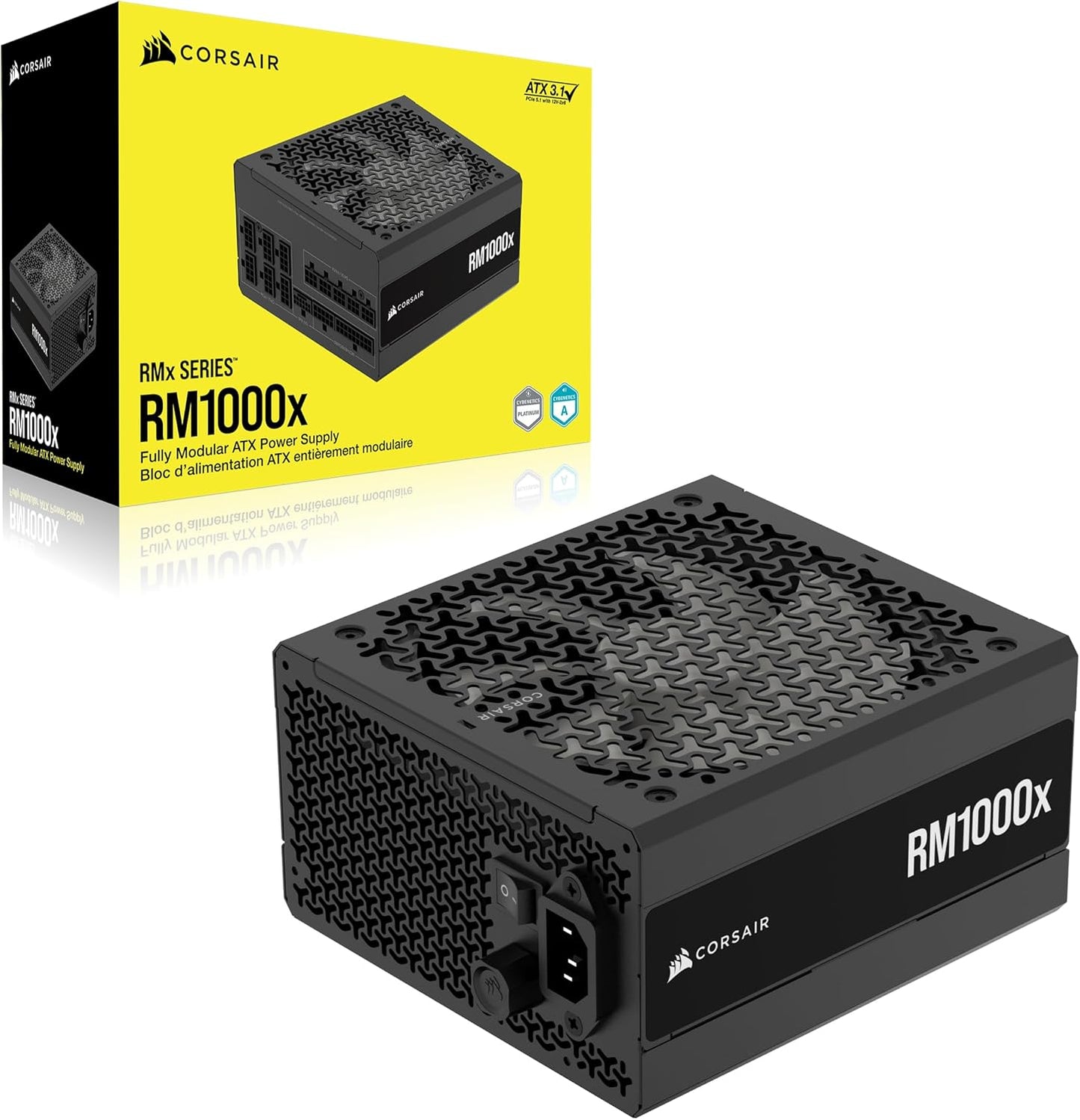 Corsair CP-9020271-NA RM1000x 1000W ATX 3.1 Power Supply