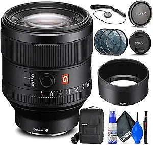 Sony SEL85F14GM 85mm f/1.4 GM Lens Bundle (Renewed)