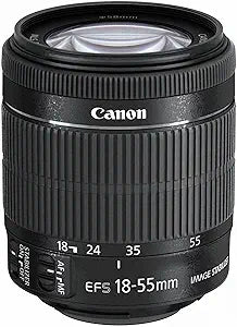 Canon 8114B005AA-cr EF-S 18-55mm STM Lens Renewed