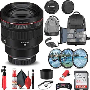 Canon 3447C002 RF 85mm f/1.2L USM Lens Bundle Renewed