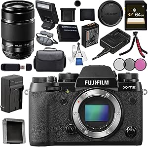 Fujifilm X-T2 Mirrorless Camera Bundle with 55-200mm Lens