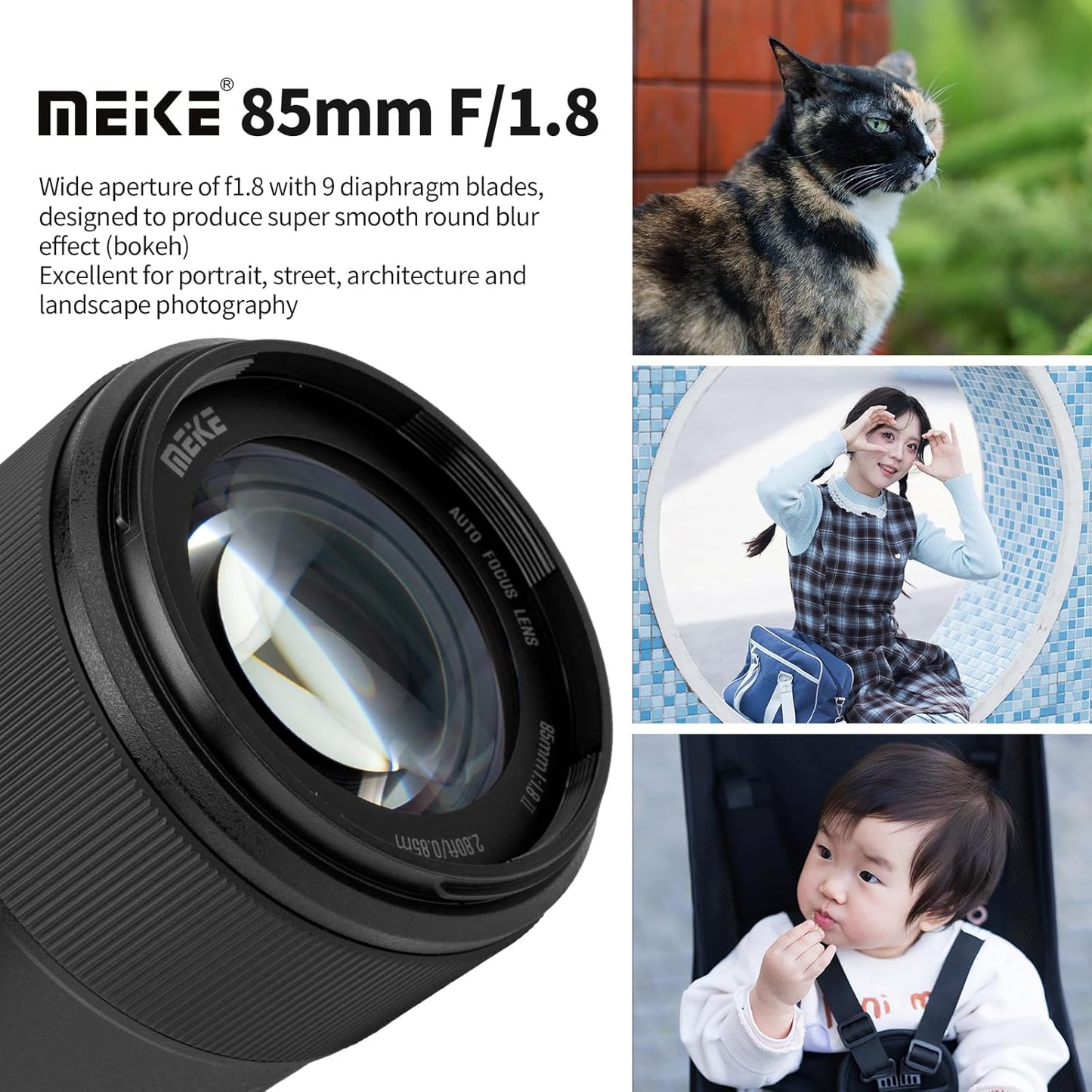 Meike MK-8518IIFFSTM-E 85mm F1.8 II STM E-Mount Lens