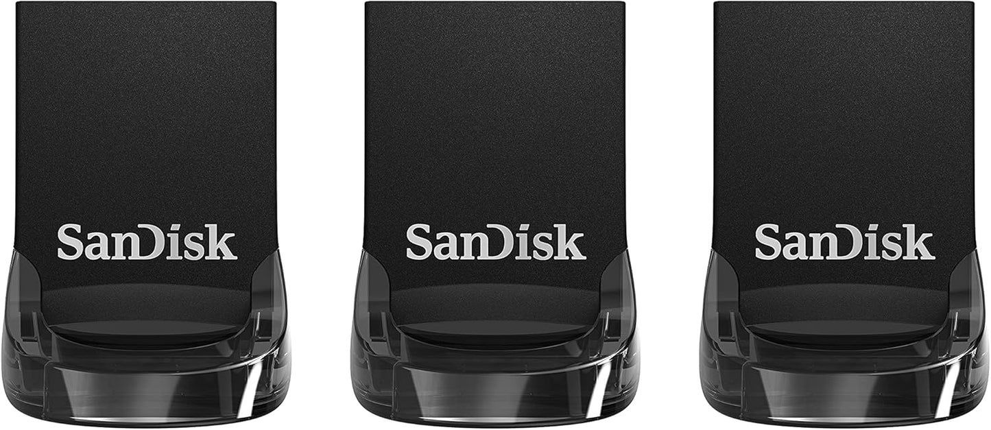 SanDisk SDCZ430-032G-G46T 32GB Ultra Fit USB 3.1 Flash Drive (3-Pack)