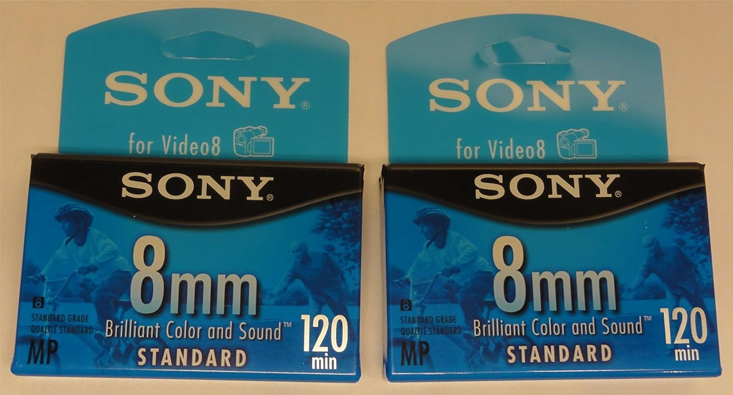 Sony 4331987946 Video8 8mm Camcorder Tape 2-Pack