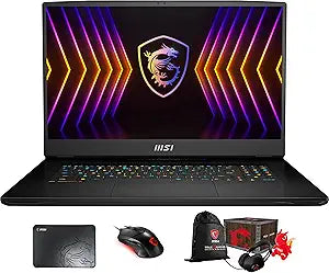 MSI TITANGT7712008 Gaming Laptop i9 RTX 3070 Ti Bundle