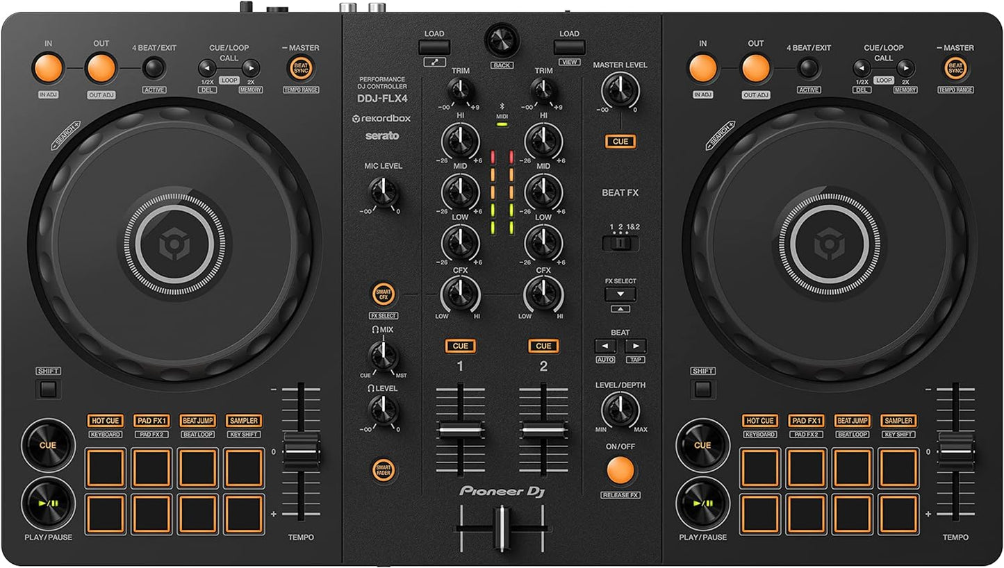 Pioneer DJ DDJ-FLX4 2-Channel DJ Controller - Black