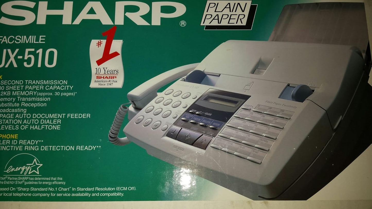 Sharp UX-510A Plain-Paper Fax Machine ADF