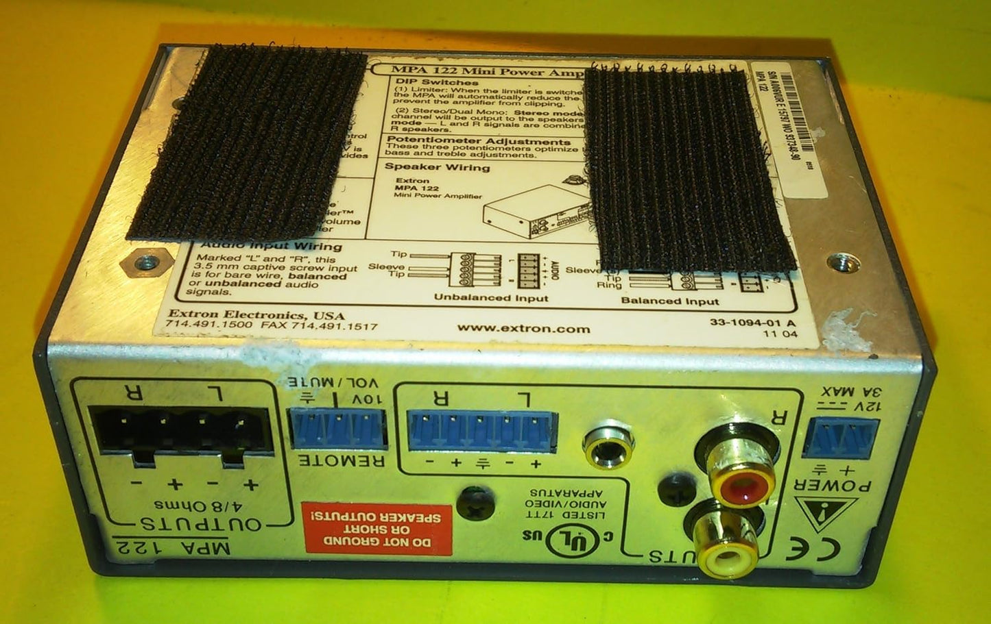 Extron MPA 122 Mini Power Amplifier
