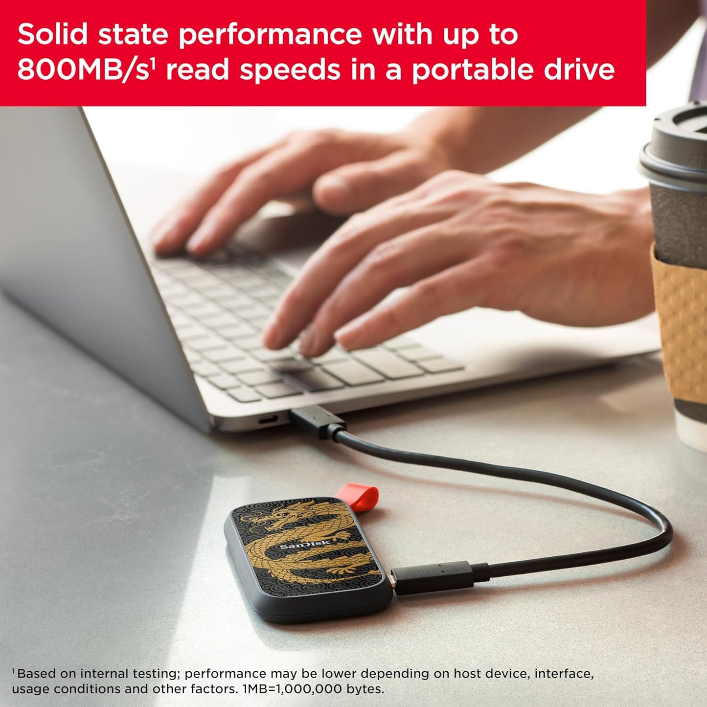 SanDisk SDSSDE30-1T00-GD25 1TB Portable SSD Dragon Edition USB-C
