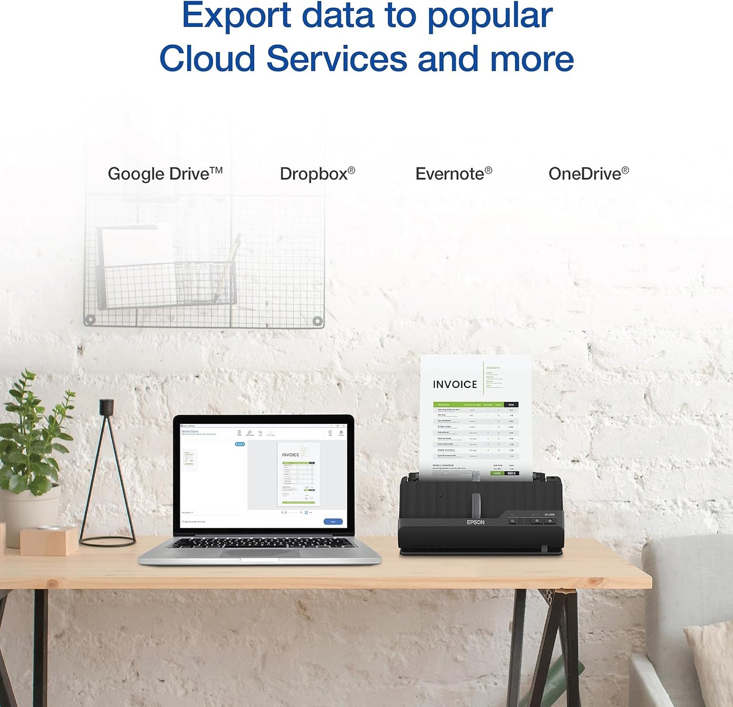 Epson B11B272202 Workforce ES-C220 Compact Document Scanner