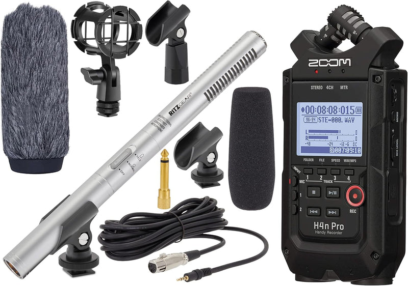 Zoom H4n Pro 4-Track Recorder with Shotgun Mic Kit — main product image