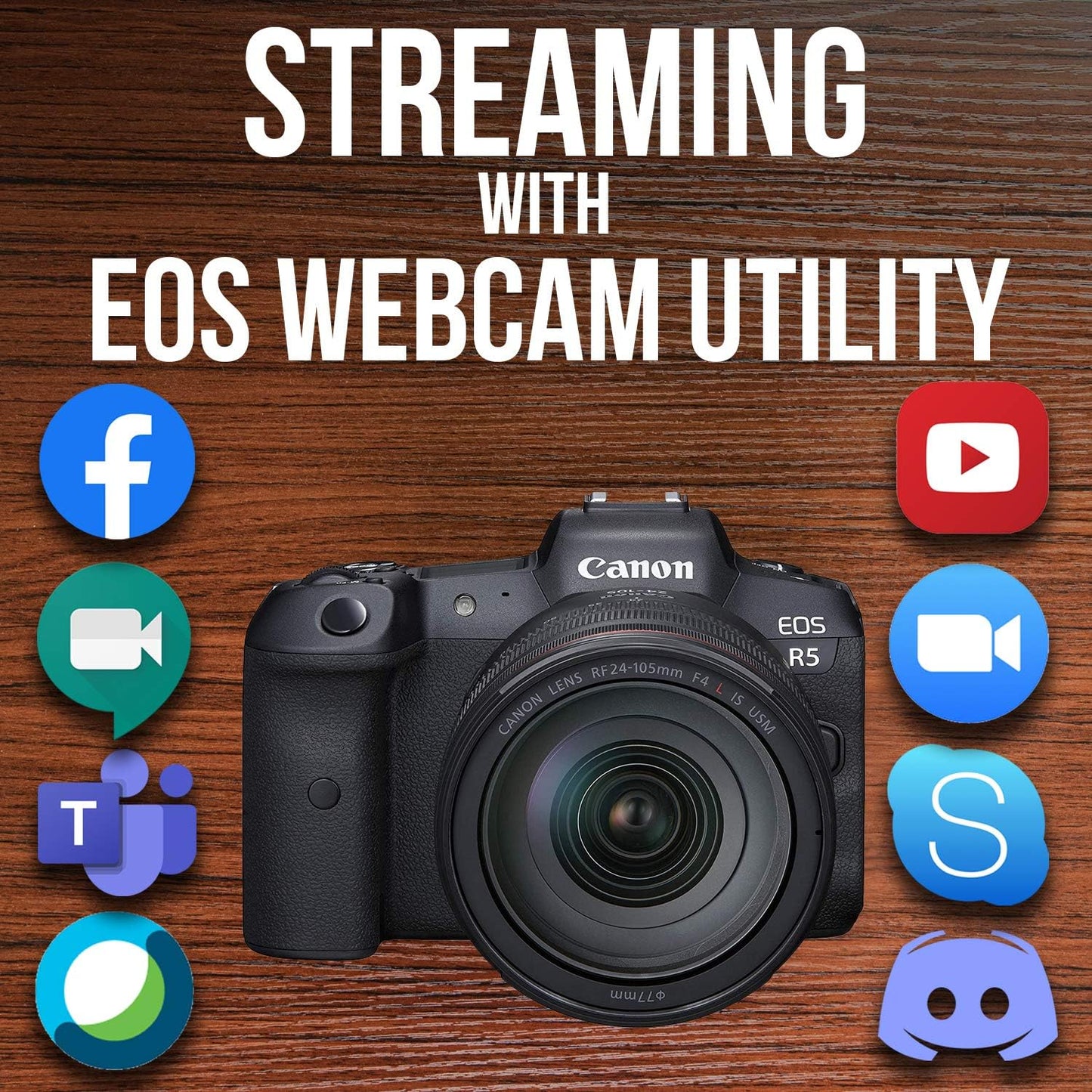 Canon 4147C013 EOS R5 Mirrorless Camera with RF24-105mm Lens