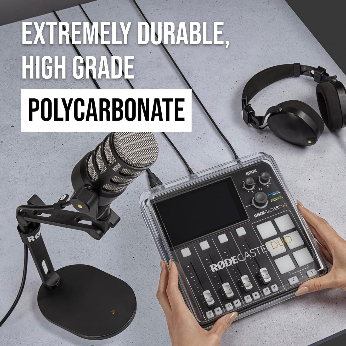 Rode RCDUOCOVER RØDECaster Duo Protective Dust Cover Clear