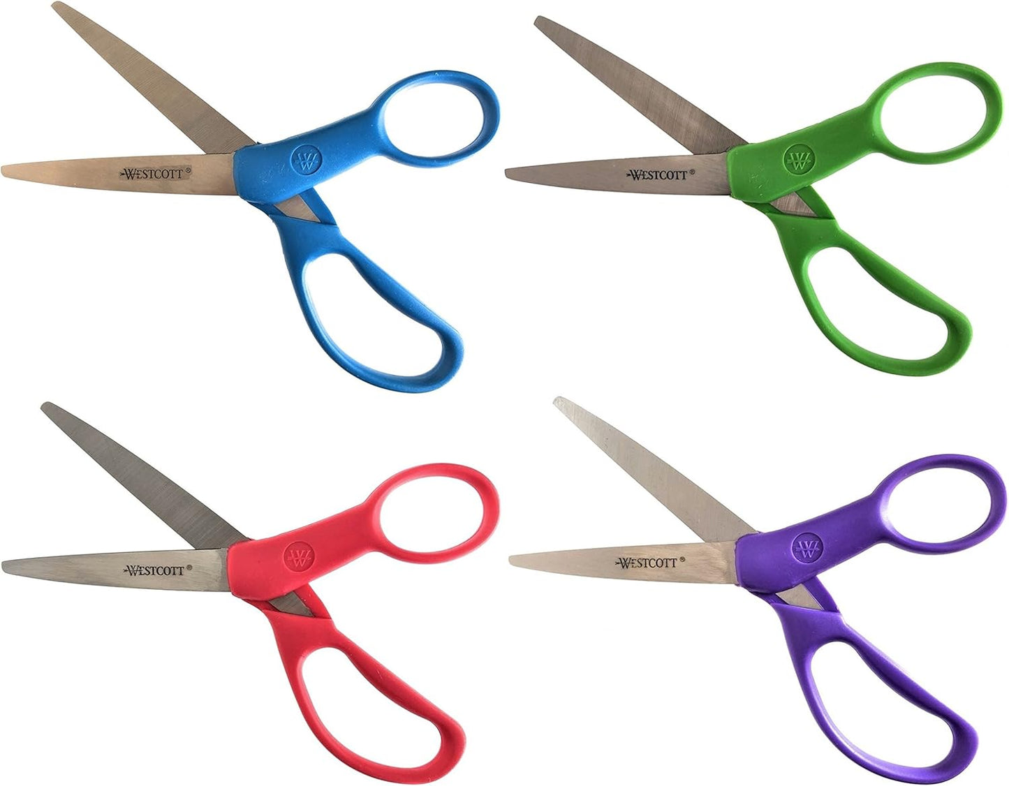 Westcott WST-001 Titanium Scissors - 7-Inch, 4-Pack