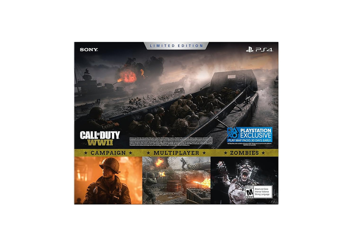 Sony PlayStation 4 Slim 1TB Call of Duty WWII Bundle (Renewed)