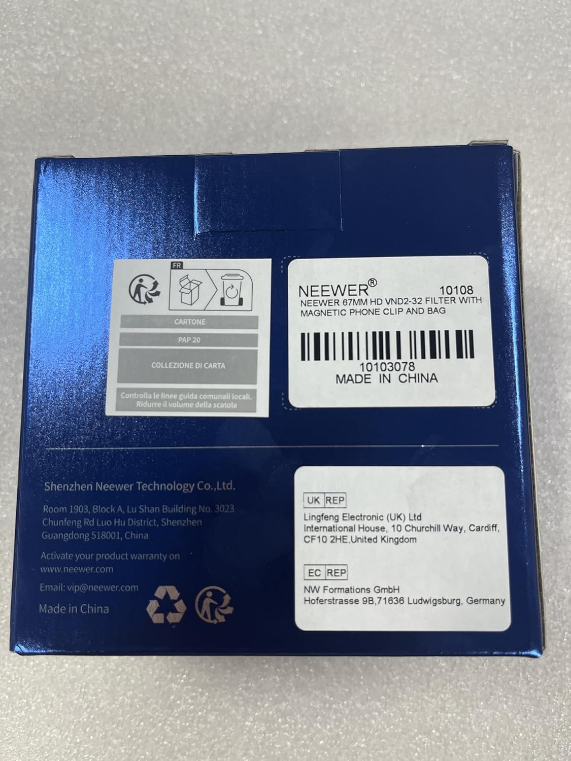 Neewer 10103078 67mm Magnetic Phone Lens Filter Kit