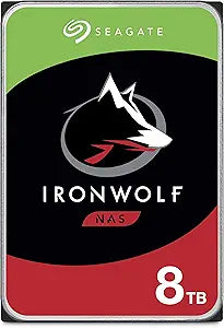 Seagate ST8000VNZ022 8TB IronWolf NAS Hard Drive — main product image