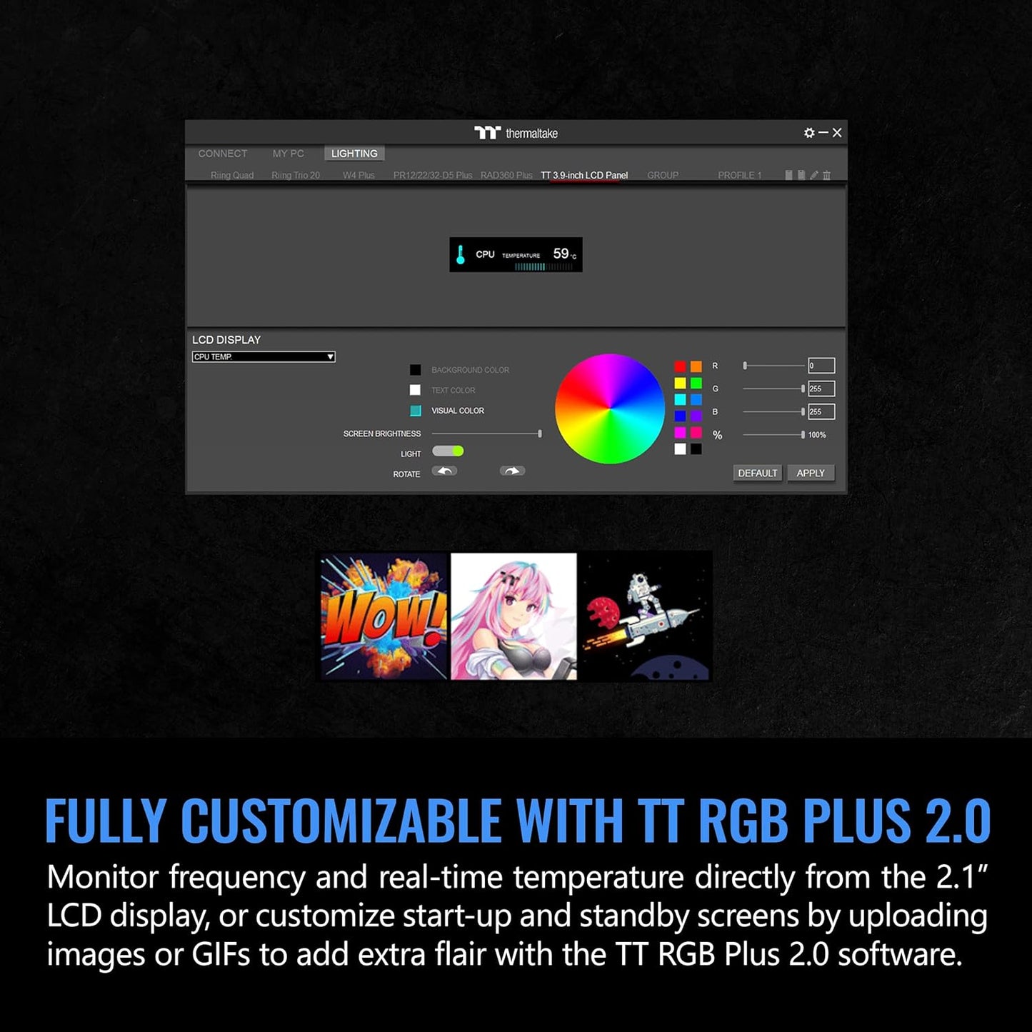 Thermaltake AC-064-OO1NAN-A1 Tower 300 LCD Panel Kit