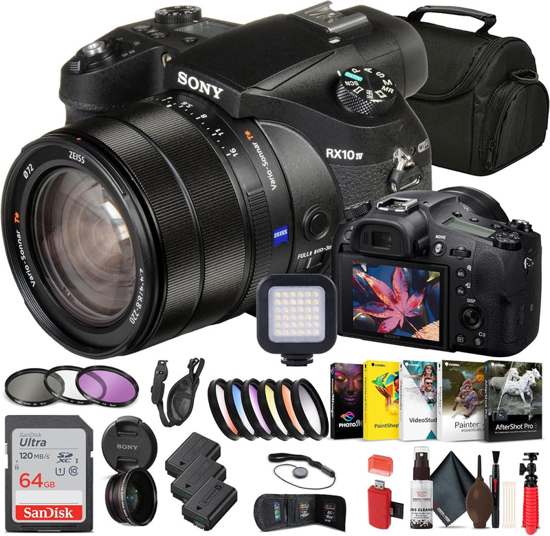 Sony DSCRX10M4/B Cyber-Shot 4K Digital Camera Bundle — main product image
