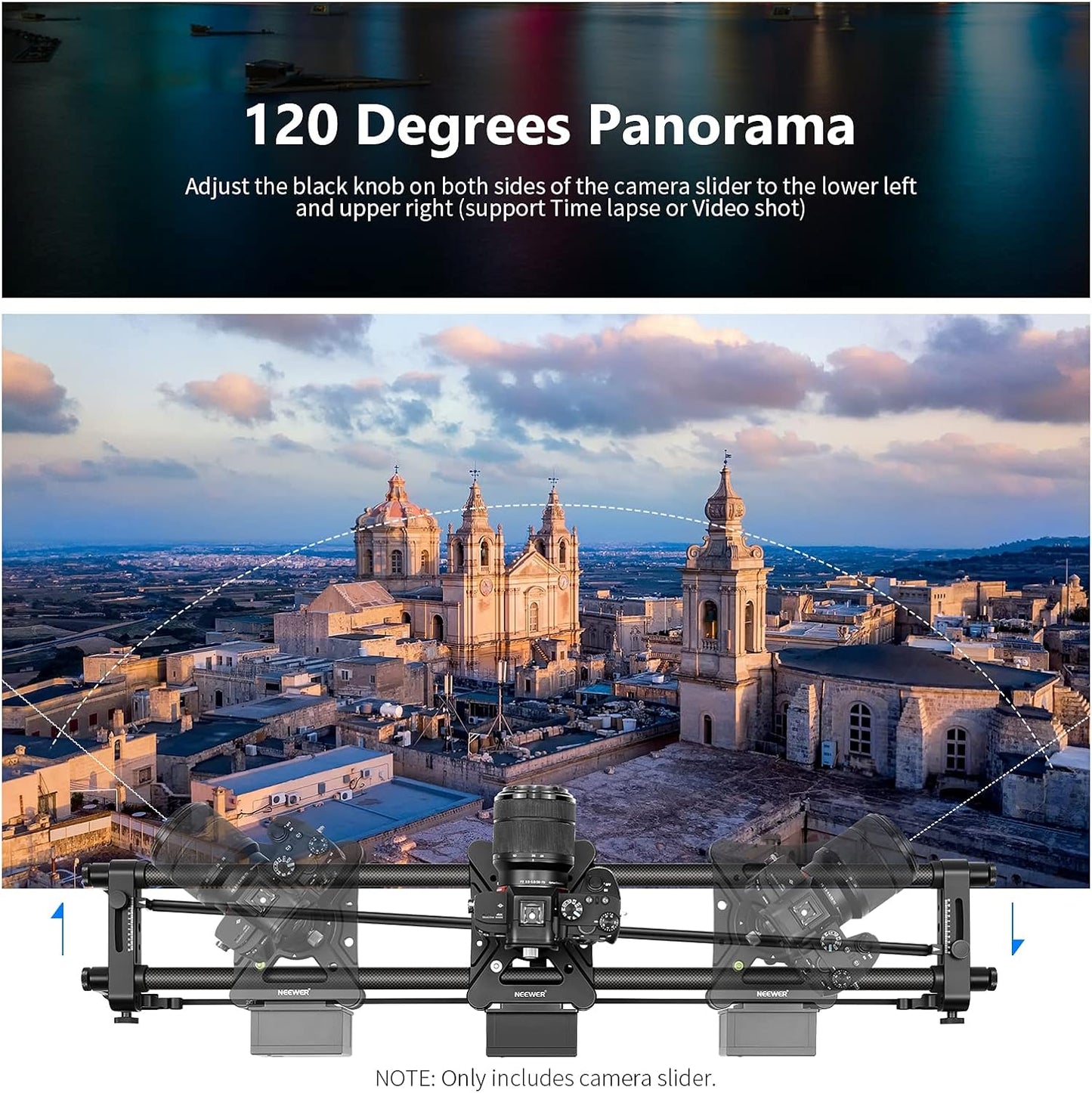 Neewer 10100220 Motorized 31.5" Camera Slider with Remote