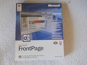 Microsoft 392-01188 FrontPage 2002 Upgrade OLD VERSION