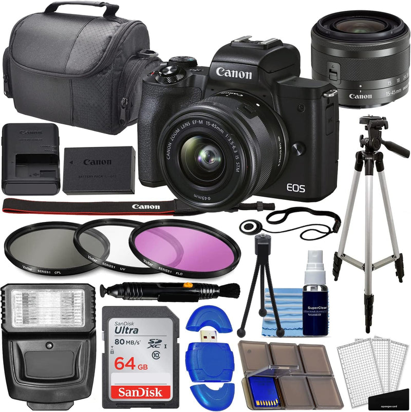 Canon M50 Mark II 15-45mm Lens Mirrorless Camera Bundle (Renewed) — main product image