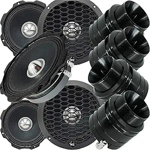 Gravity WZ6G Audiotek AT-W460BK Midrange Car Speakers Tweeters