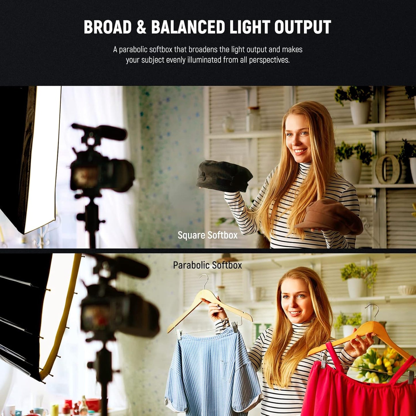 Neewer 10101377 33" Parabolic Softbox Bowens Mount Quick Setup