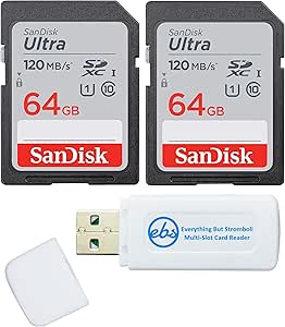 SanDisk SDSDUNR-064G-GN6IN Ultra 64GB SD Card - 2 Pack