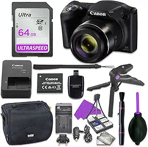 Canon SX420 PowerShot 42x Zoom Digital Camera Bundle