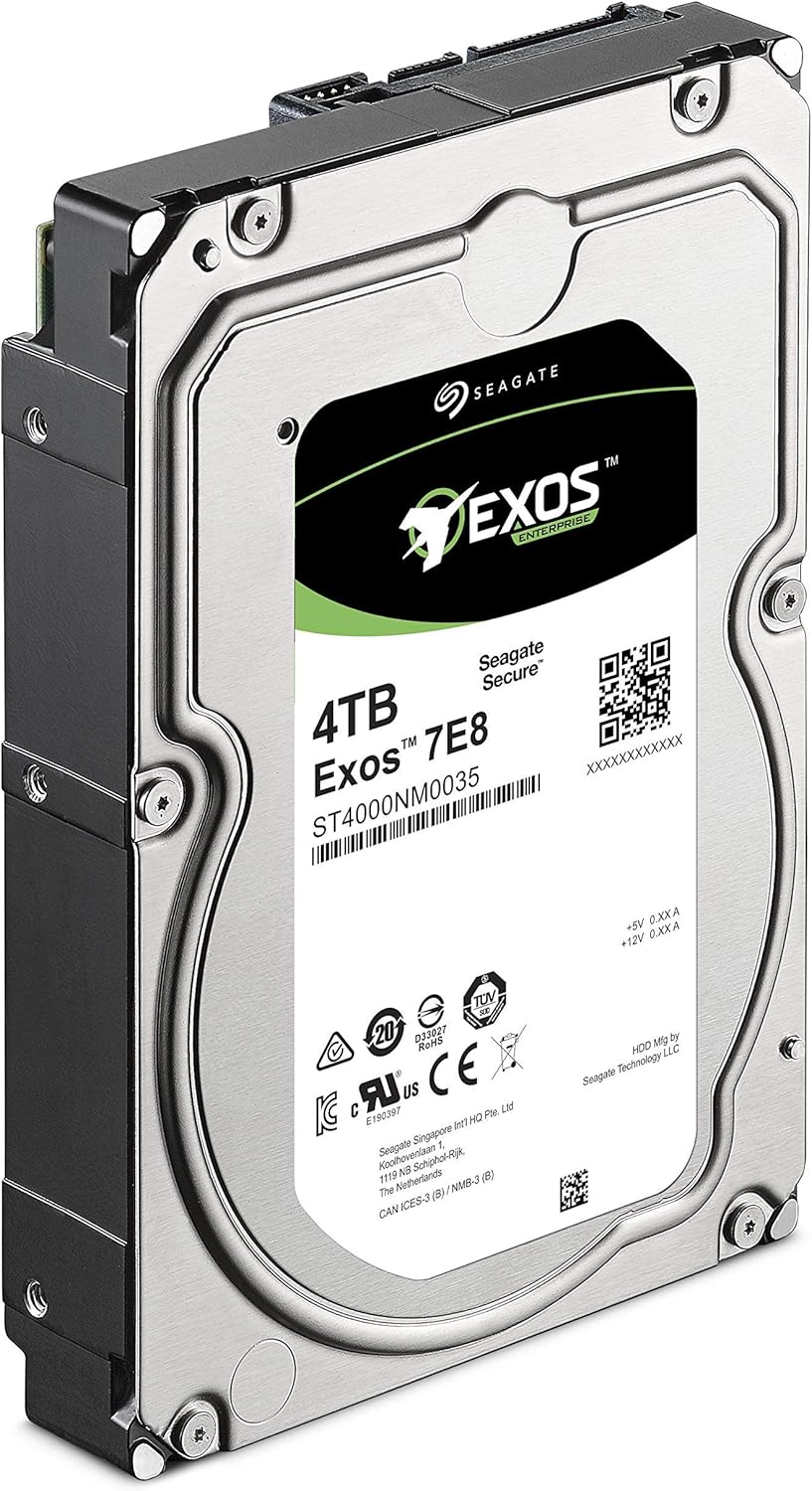 Seagate Exos 7E8 4TB SATA Enterprise HDD Renewed