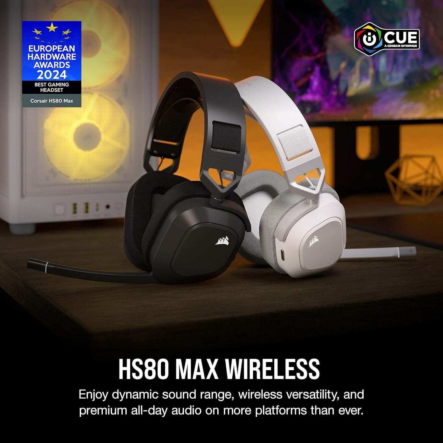 Corsair CA-9011296-WW HS80 MAX Wireless Gaming Headset White