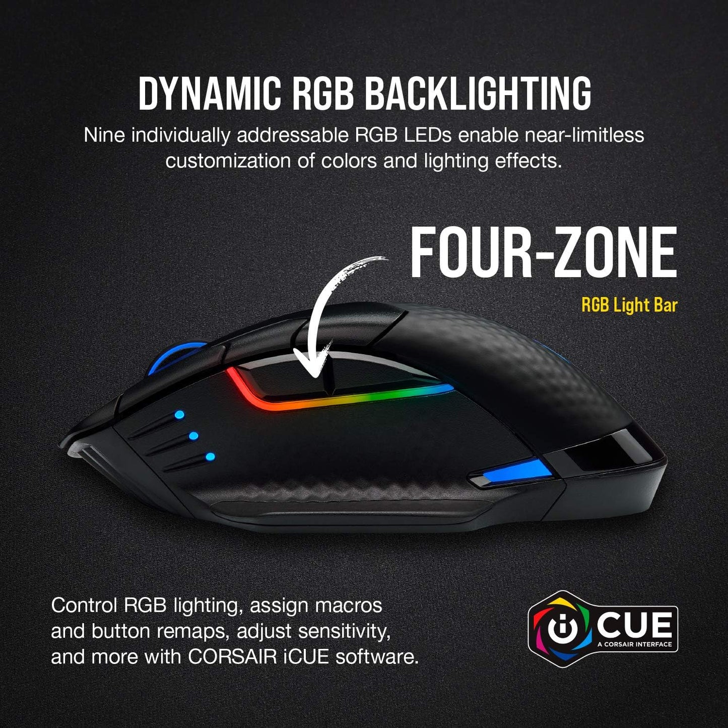 Corsair CH-9315511-NA Dark Core RGB Pro SE Wireless Gaming Mouse