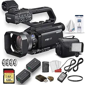 Sony HXR-MC88 Full HD Camcorder Pro Bundle LED Light Renewed
