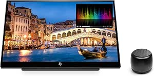 HP ASIHLAMZ451 E14 Portable Monitor & Bluetooth Speaker Bundle