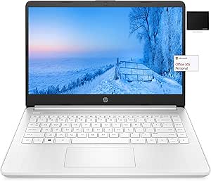 HP HD Laptop AMD Dual-Core 8GB RAM, 320GB Storage, Office 365 Bundle