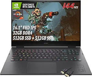 HP Omen 16 Gaming Laptop 16.1" FHD Ryzen 7 RTX 3050 Ti