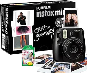 Fujifilm Instax Mini 8 Instant Camera Black 20 Shots