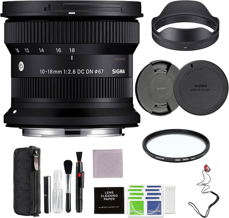 Sigma 207972 10-18mm f/2.8 RF-S Lens with Bundle — main product image