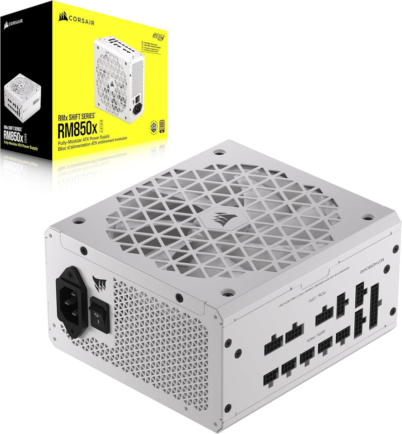 Corsair CP-9020274-NA RM850x Shift 850W White PSU — main product image