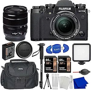 Fujifilm X-T3 Mirrorless Camera 18-55mm Lens Bundle