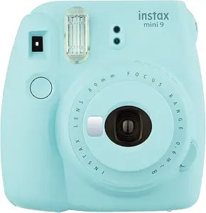FUJiFILM Instax Mini 9 - Ice Blue Instant Camera (Renewed)