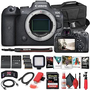 Canon 4082C002 EOS R6 Mirrorless Camera Bundle (Renewed)